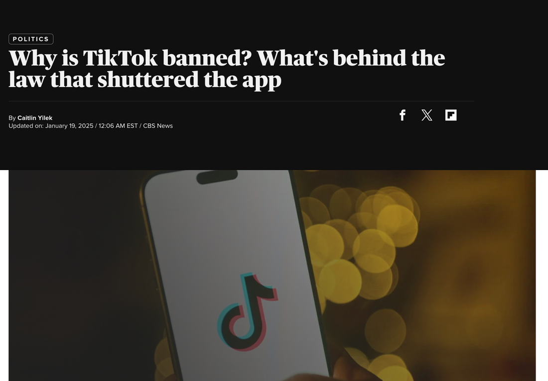 Why is TikTok banned? What's behind the law that shuttered the app