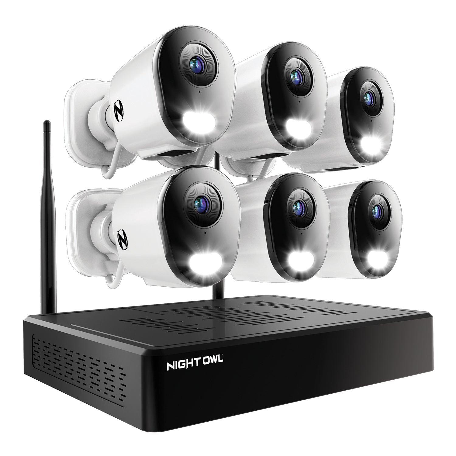 10 Channel 4K Wi-Fi NVR Security System with 1TB Hard Drive and 6