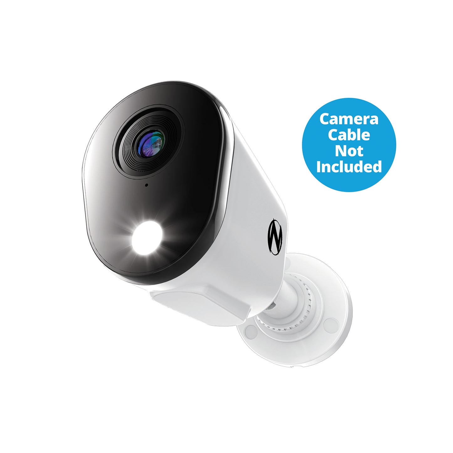 Add On Wired 4K Deterrence Camera with 2-Way Audio - White - Camera Cable Not Included