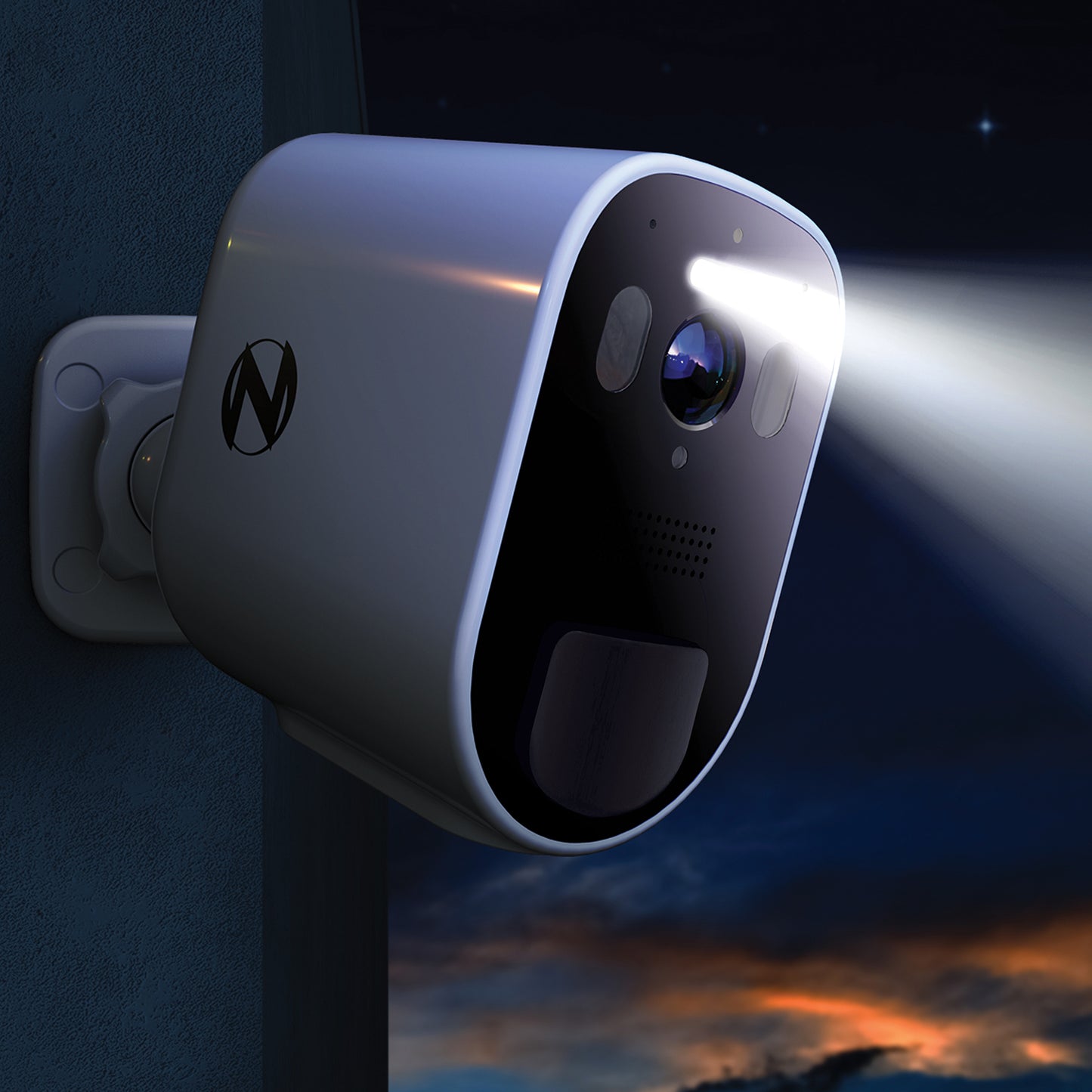 Wire Free 2K Spotlight Camera with 2-Way Audio - 2 Pack - White