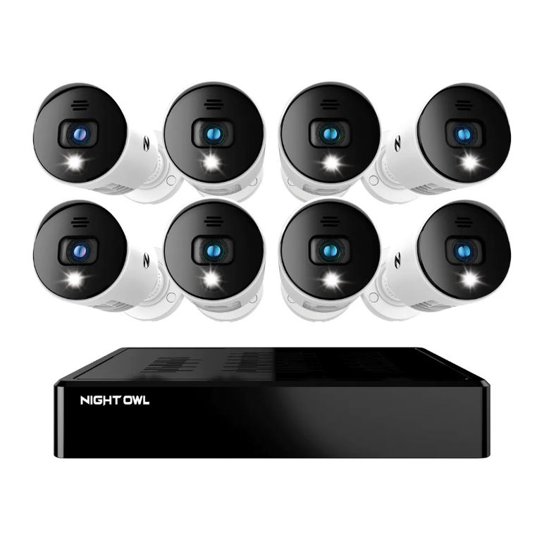8 Channel 1080p Bluetooth DVR with 1TB Hard Drive and 8 Wired