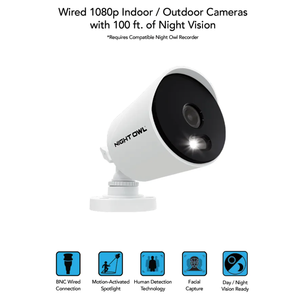 Add On Wired 1080p Spotlight Cameras - 2 Pack - White