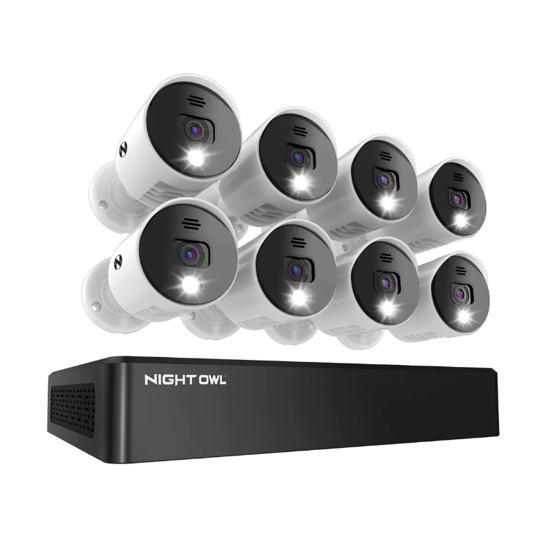 8 Channel 4K Bluetooth DVR with 1TB Hard Drive and 4 Wired 4K Spotligh –  Night Owl SP, LLC