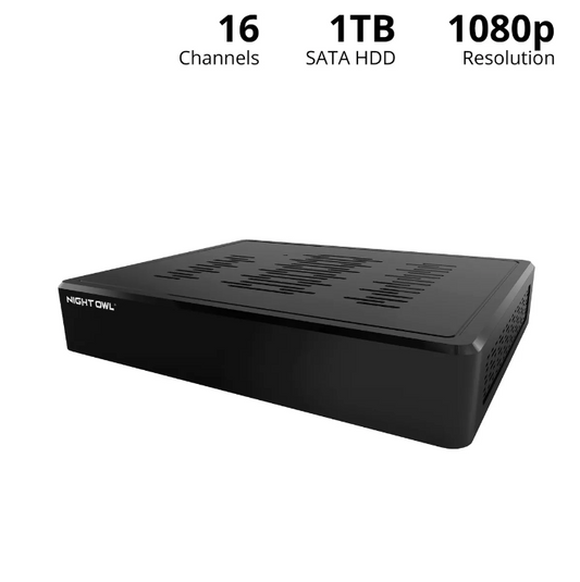 16 Channel 1080p Bluetooth DVR with 1TB Hard Drive - Add up to 20 Total Devices