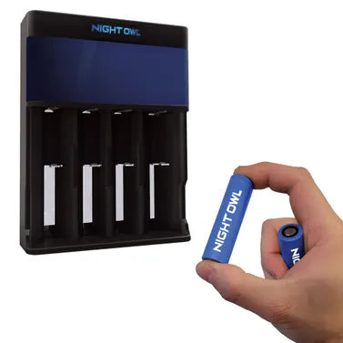 Intelligent Lithium Ion Battery Charger with 2 Rechargeable Lithium Ion Batteries Intelligent Lithium Ion Battery Charger with 2 Rechargeable Lithium Ion Batteries