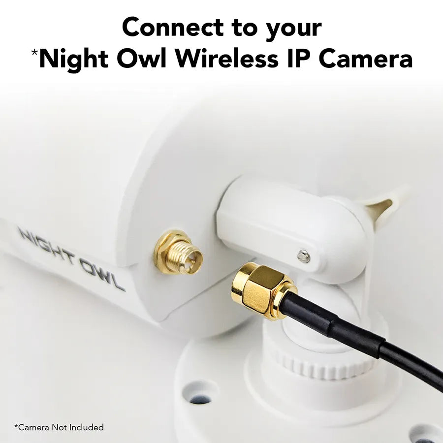 9 ft Wi-Fi Extender Antenna - Compatible with Night Owl Wi-Fi IP Cameras and Wi-Fi NVR