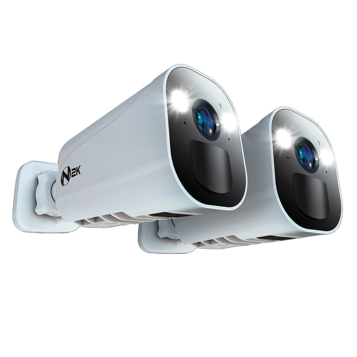 Wire Free (Battery) 2K Spotlight Cameras with 2-Way Audio and Audio Al ...