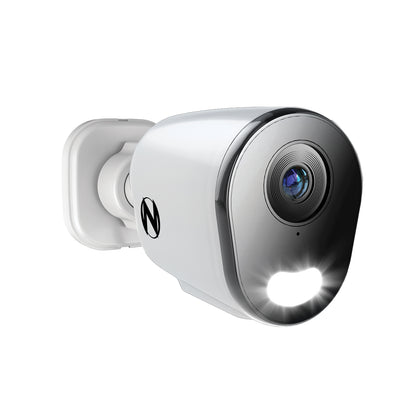 Add On Wired IP 4K+ 12MP Deterrence Camera with 2-Way Audio - 1 Pack - White