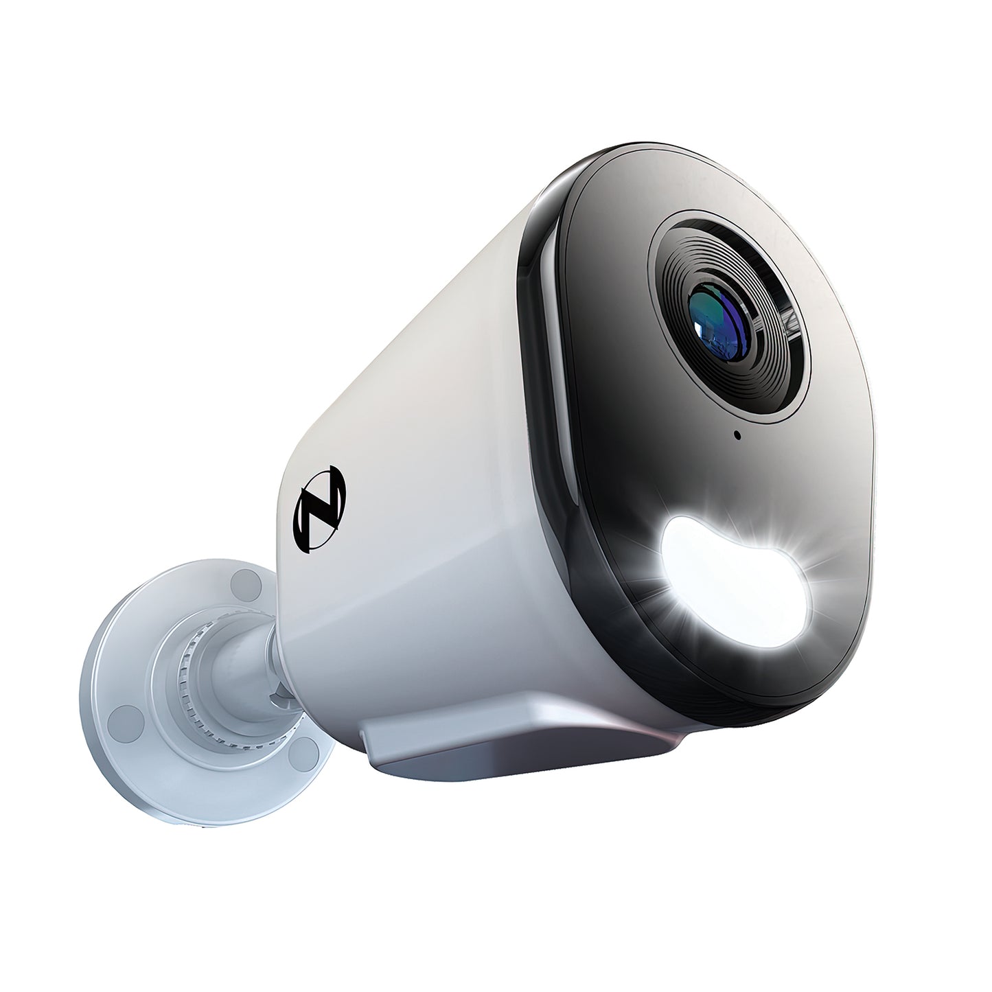 Add On Wired IP 4MP Deterrence Camera with 2-Way Audio - 1 Pack - White