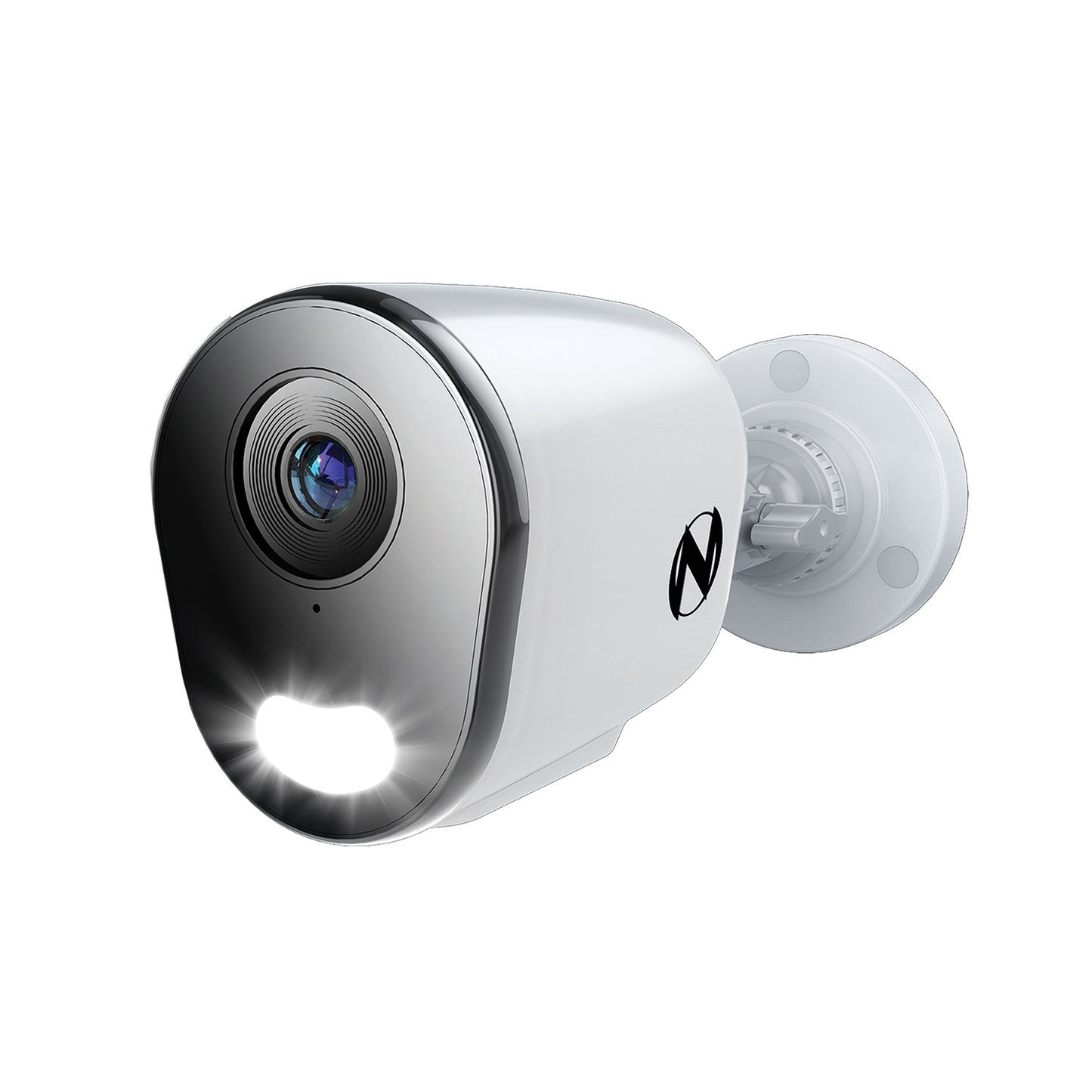 Add On Wired IP 4K Deterrence Camera with 2-Way Audio - White
