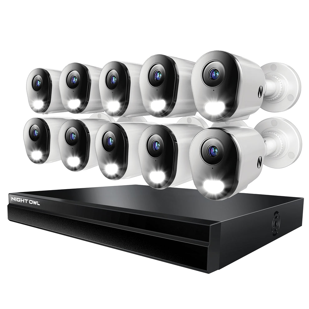 Power over Ethernet 24 Channel NVR Security System with 4TB Hard Drive ...