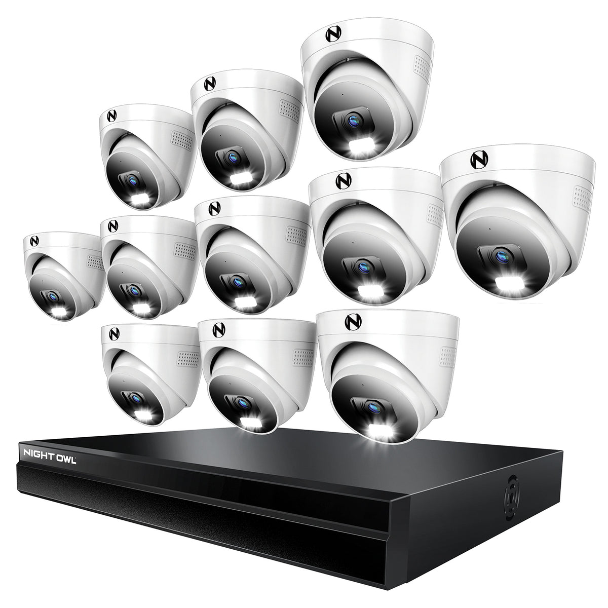Power over Ethernet 24 Channel NVR Security System with 4TB Hard Drive ...
