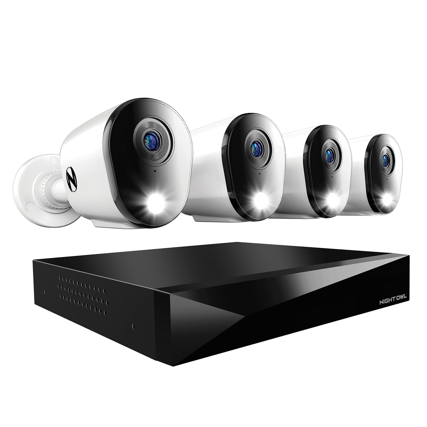 2-Way Audio 12 Channel DVR Security System with 1TB Hard Drive and 4 Wired 1080p Deterrence Cameras