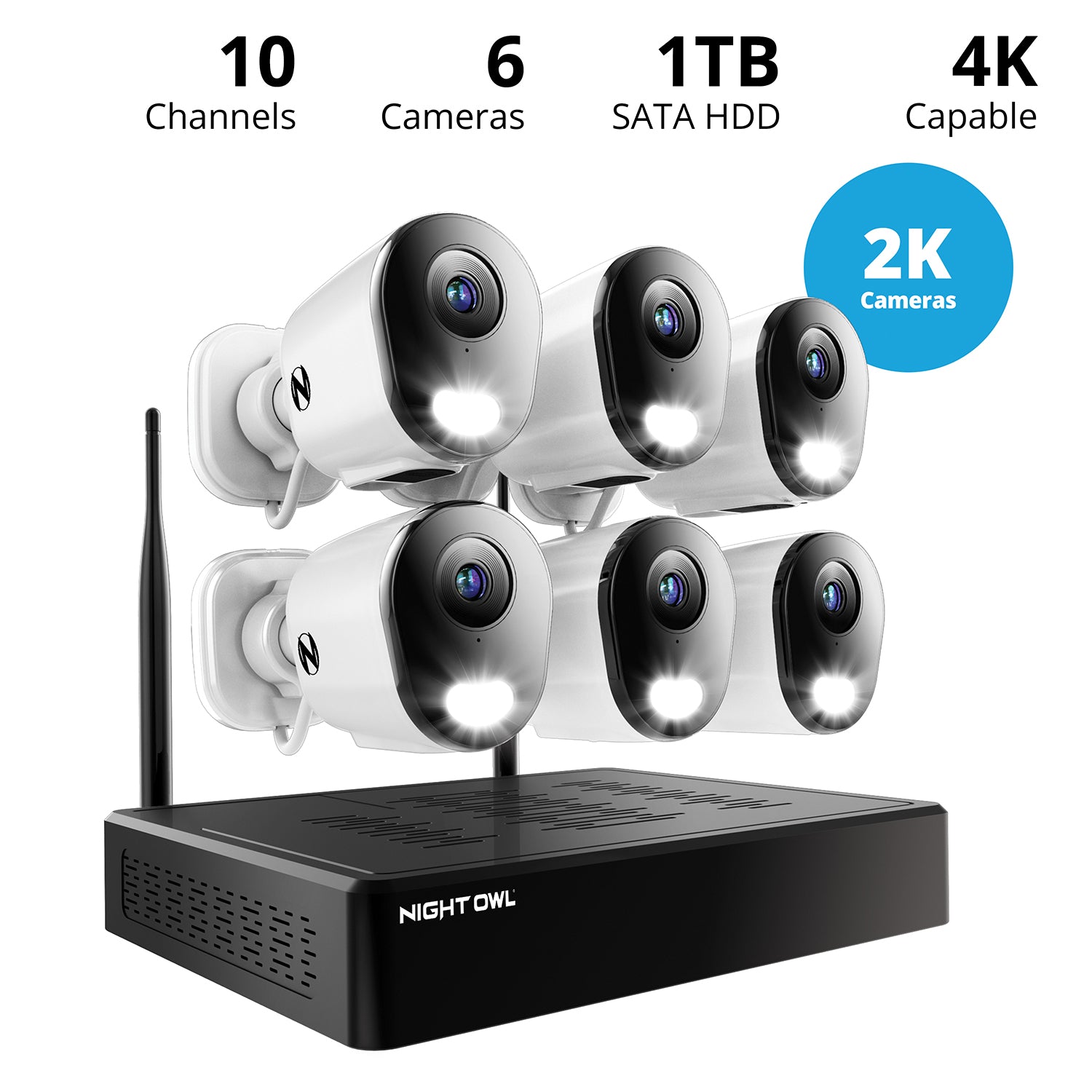 6 camera surveillance store system