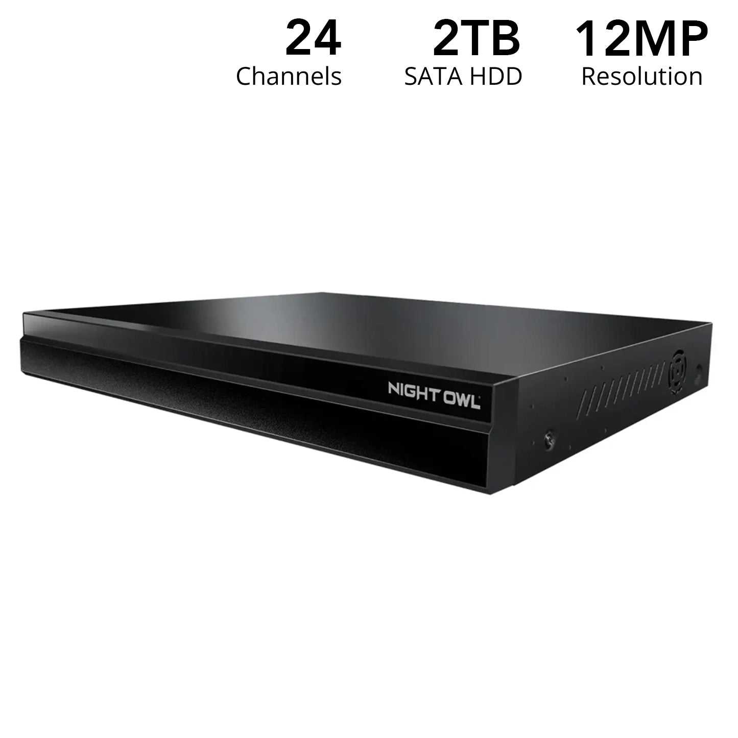 24 Channel 12MP eNVR with 16 POE Ports and 8 Wi-Fi - No HDD - Add up to 24 Total Devices