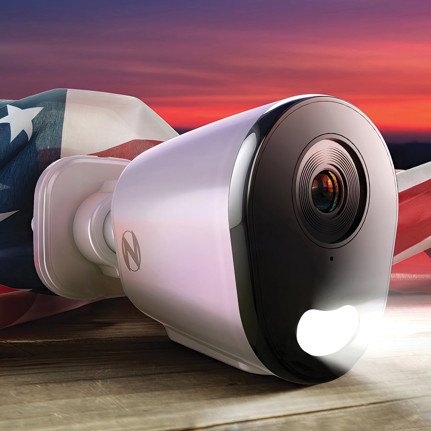 Ruggedized Add On Wired IP 4K+ 12MP Deterrence Camera with 2-Way Audio - 1 Pack - White