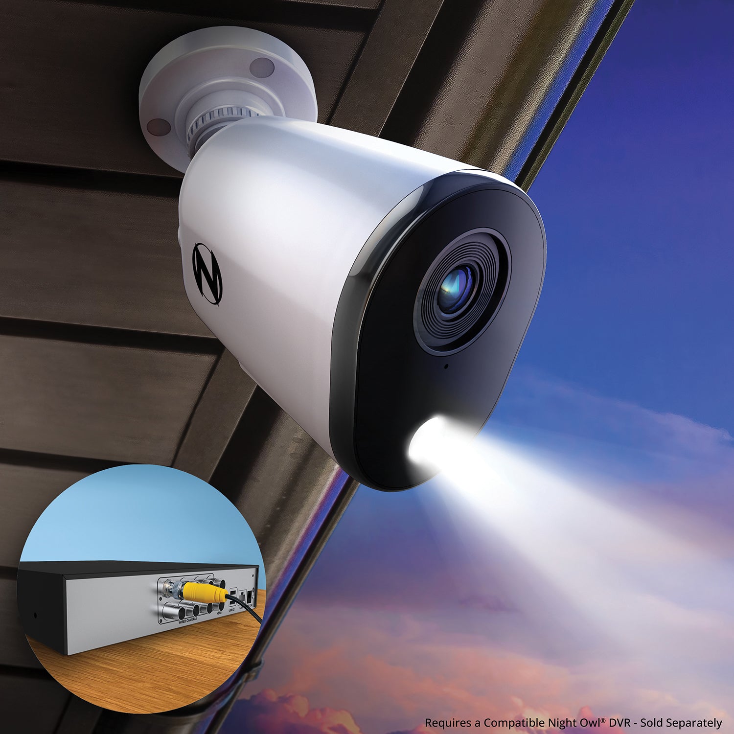 2 camera discount wired security system