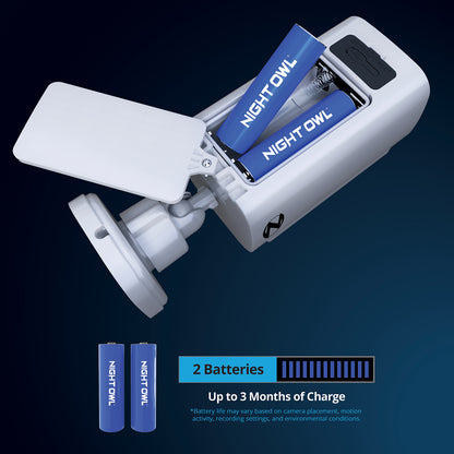 Expandable Wi-Fi Security Hub with 64GB microSD Card and 4 Wire Free Solar 2K Deterrence Cameras