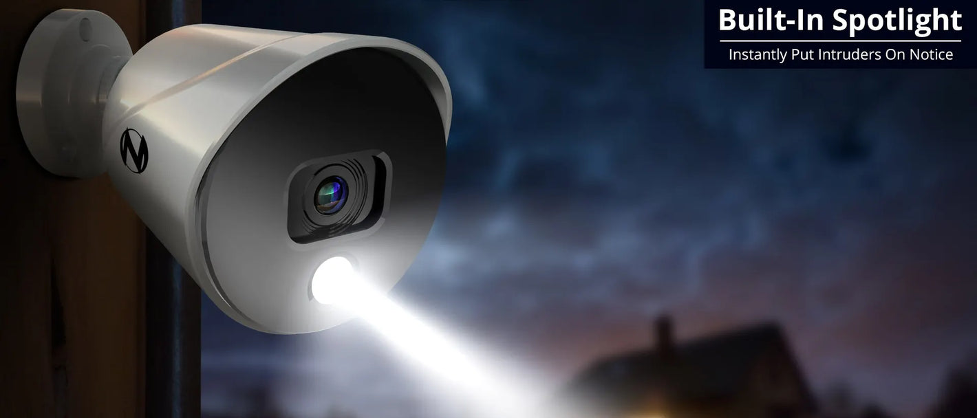 Refurbished Add On Wired 4K Spotlight Cameras with Audio Alerts and Si ...