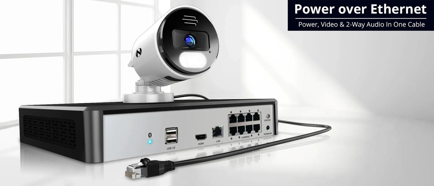 Power over Ethernet security system