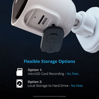 Wire Free 2K Spotlight Camera with 2-Way Audio - 2 Pack - White