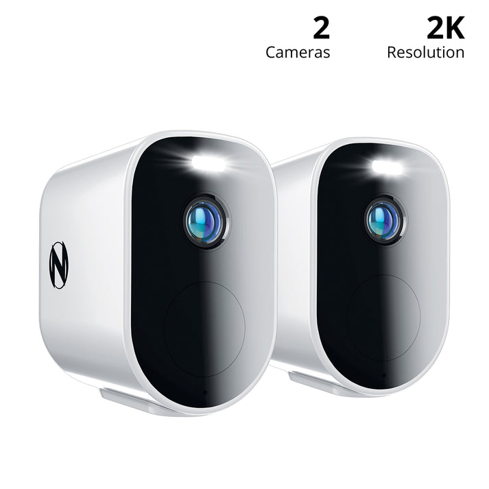 Wire Free (Battery) 2K Spotlight Mountable Cameras with 2-Way Audio an ...