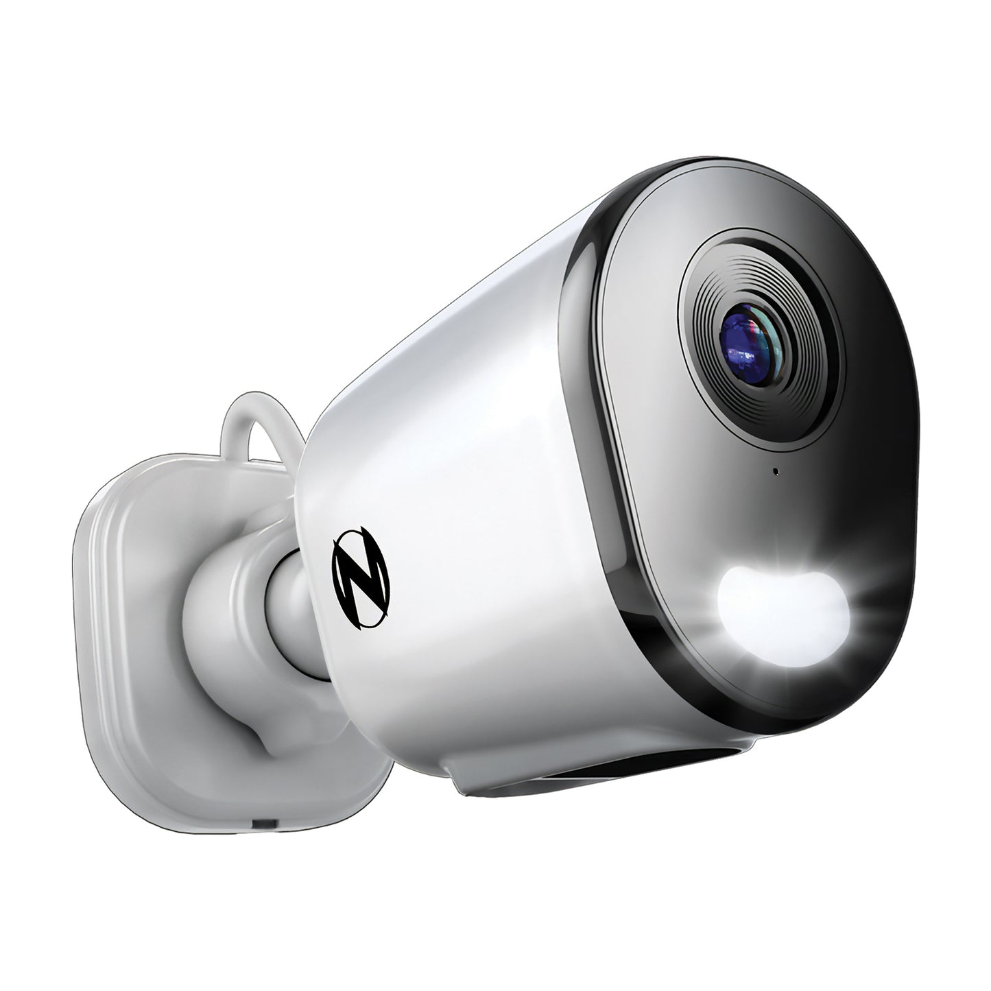 Wi-Fi IP Plug In 4K HD Deterrence Camera with 2-Way Audio and Audio Alerts and Siren - White