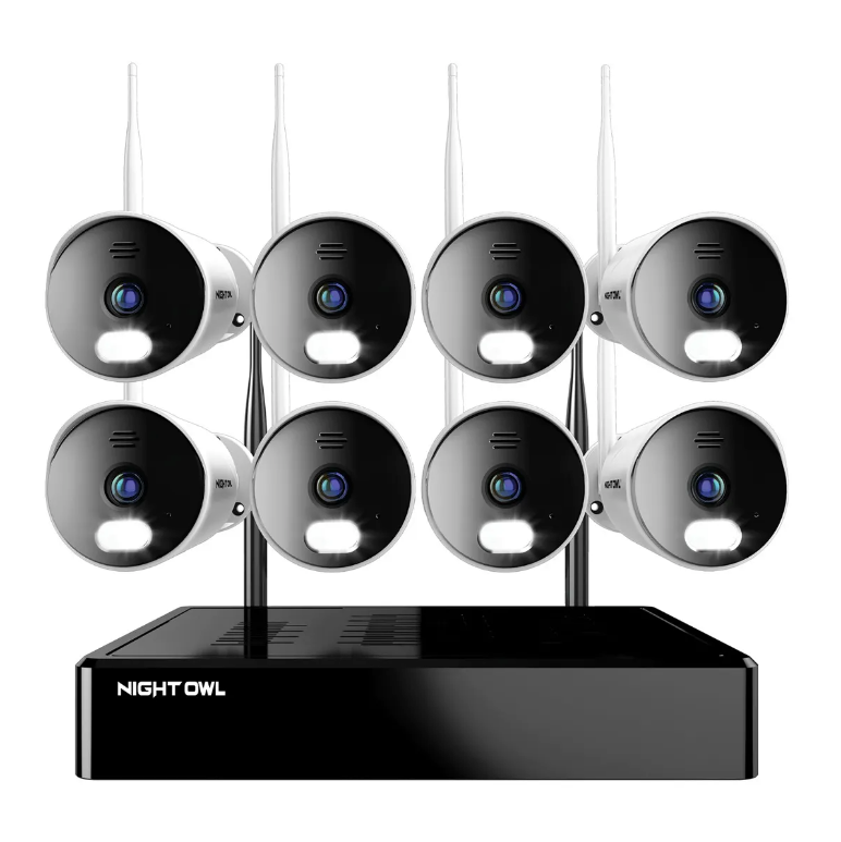 10 Channel 1080p Wi-Fi NVR with 1TB Hard Drive and 8 Wi-Fi IP 1080p HD Spotlight Cameras with 2-Way Audio