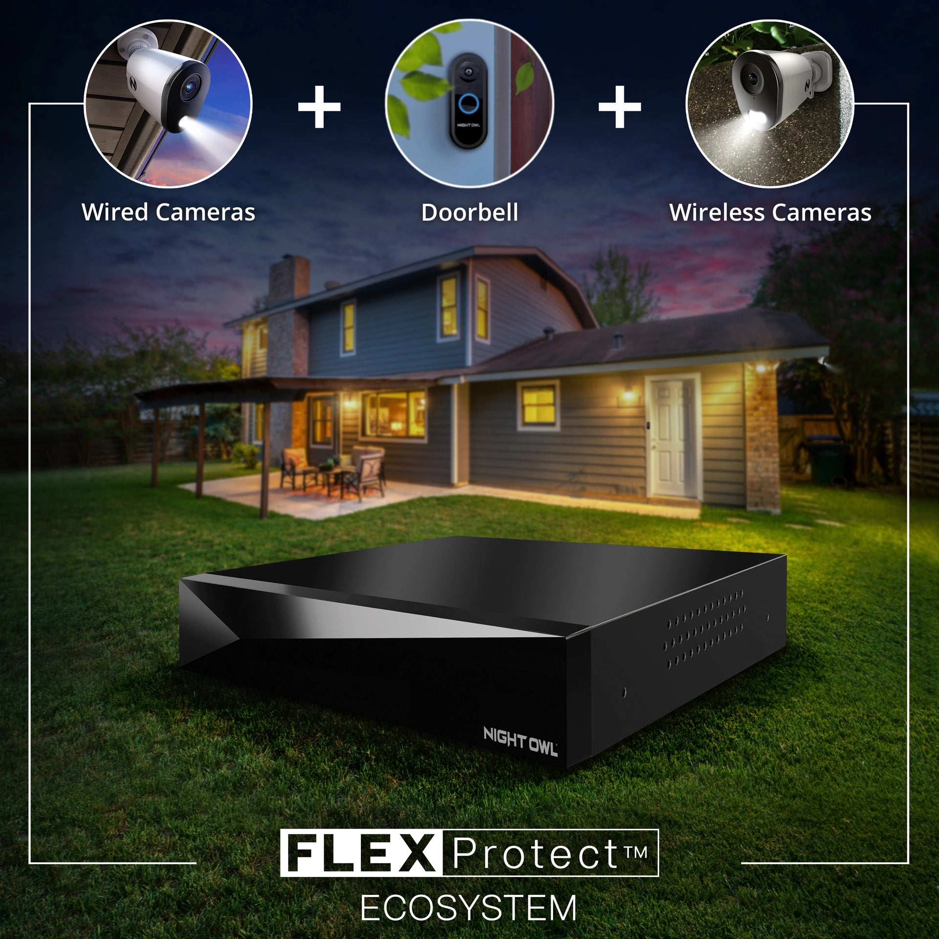 NVR displaying different options