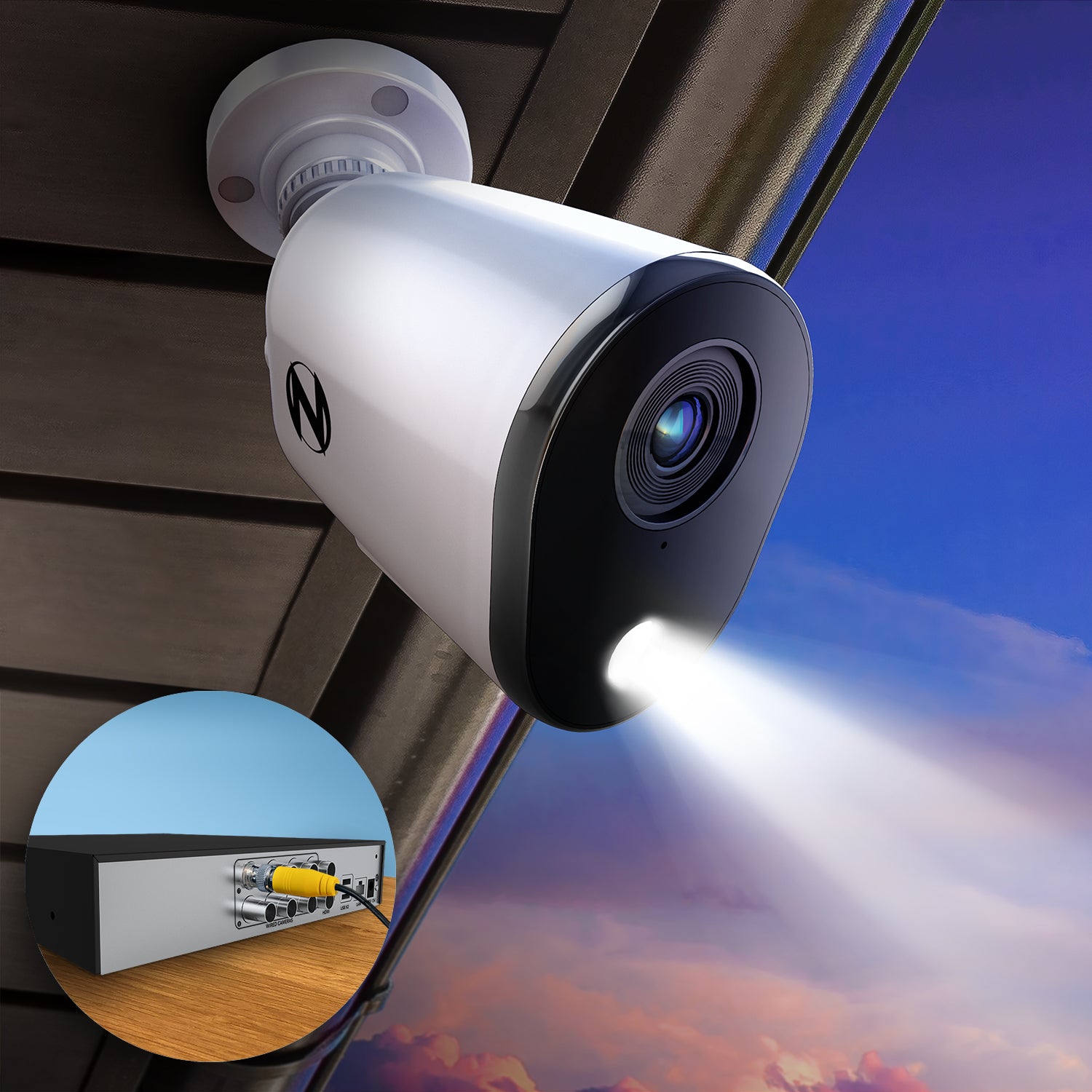 4 camera best sale home security system