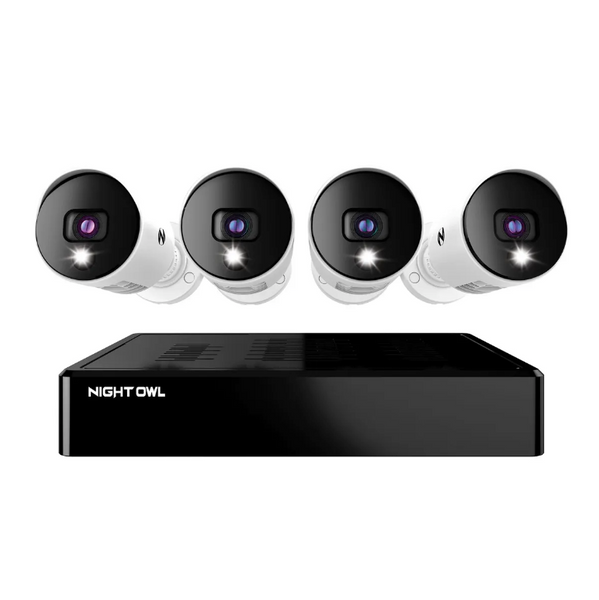 Night Owl D1 8 CH 4 sold Cam 400TVL 500GB HDD Security Camera