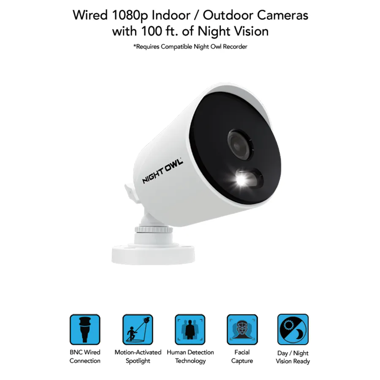 Wi-Fi IP Plug In 1080p Spotlight Camera with 2-Way Audio and Audio Ale –  Night Owl SP, LLC