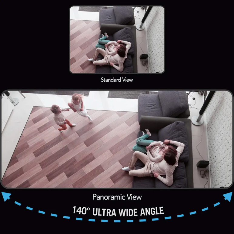 Refurbished Wide Angle Wi-Fi IP (Plug In) 1080p Spotlight Camera with 2-Way Audio