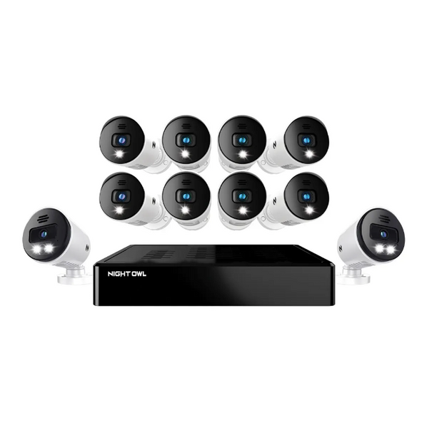 12 Channel 4K Bluetooth DVR with 2TB Hard Drive and 8 Wired