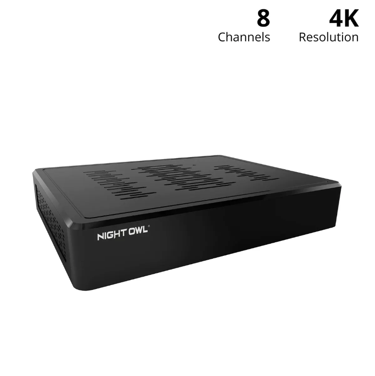 8 Channel 4K Ultra HD Bluetooth Wired DVR with Customizable Storage