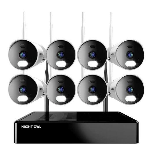 Refurbished 10 Channel 1080p Wi-Fi NVR with 1TB Hard Drive and 8 Wi-Fi IP 1080p HD Spotlight Cameras with 2-Way Audio