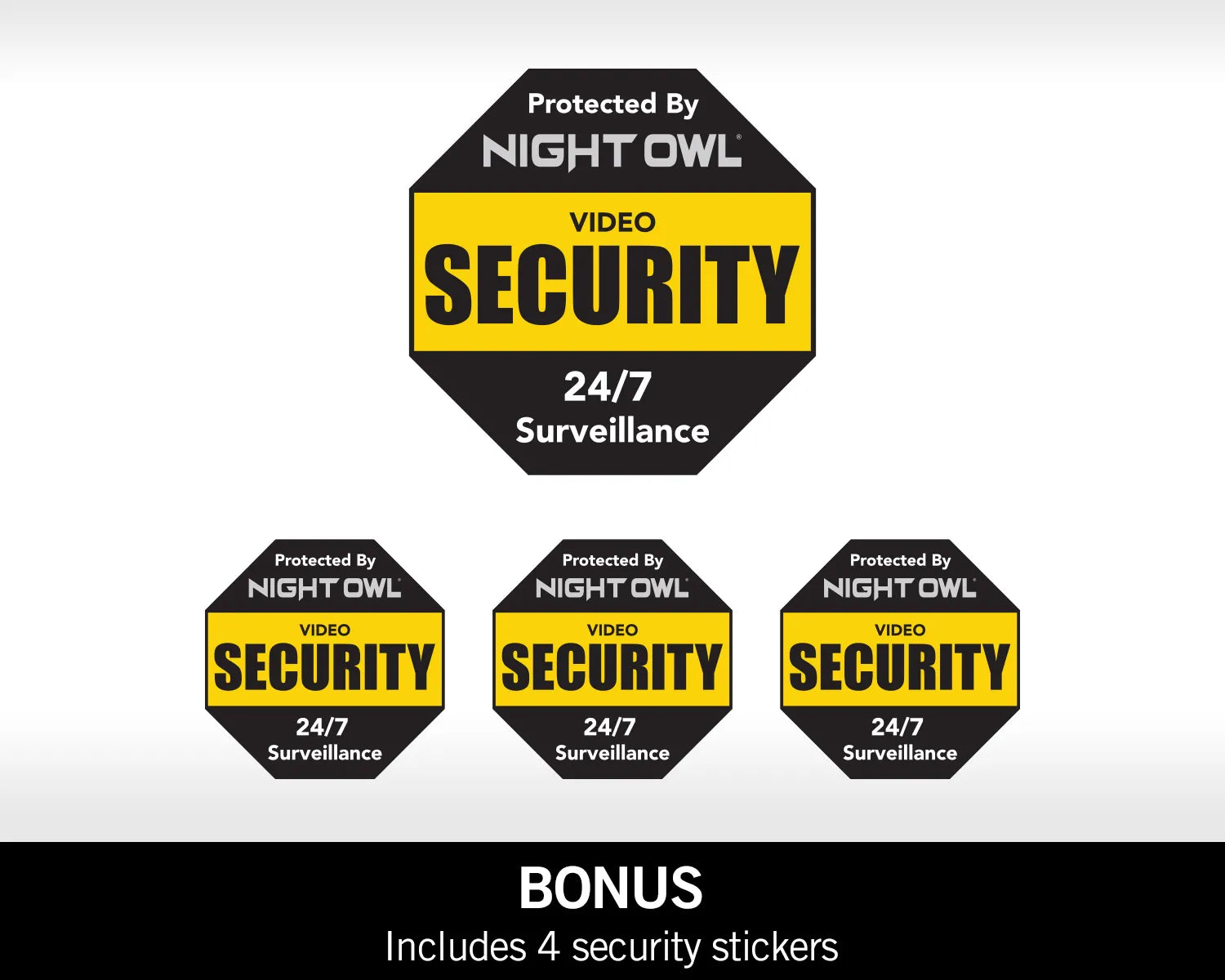 Blink Security Yard Sign With 4 Window Stickers 