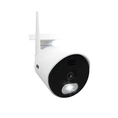 Wide Angle Wi-Fi IP Plug In 1080p Spotlight Camera with 2-Way Audio - White