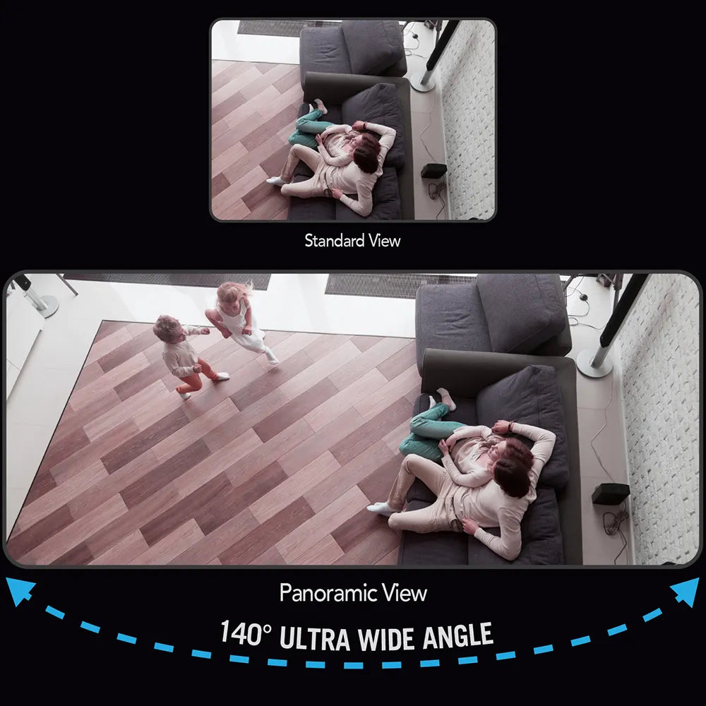 Wide Angle Wi-Fi IP Plug In 1080p Spotlight Camera with 2-Way Audio - White